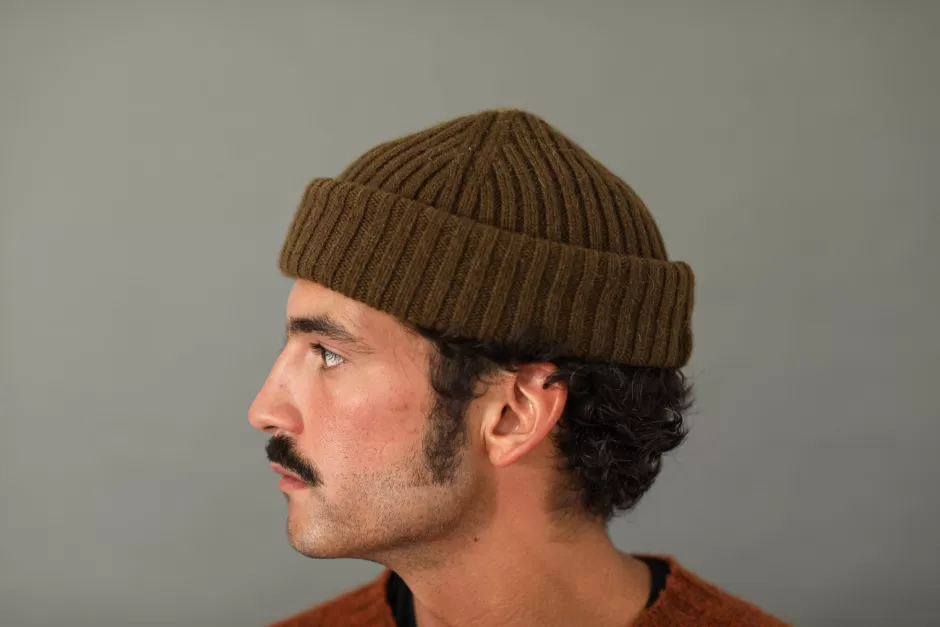 Best Sale Drapeau Noir Bonnet laine & alpaga Khaki