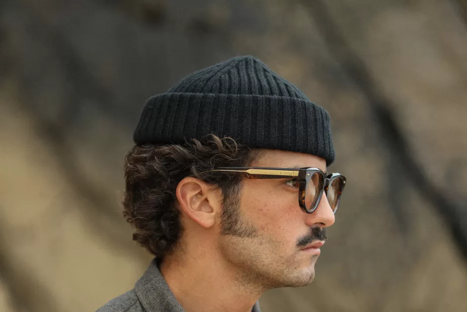 Best Sale Drapeau Noir Bonnet Laine & Alpaga Noir