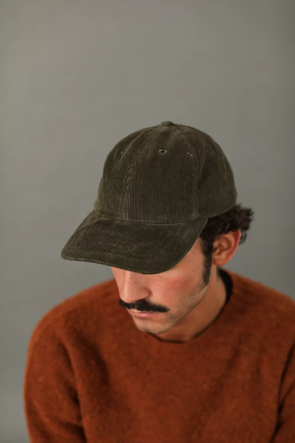 Best Sale Drapeau Noir Casquette en Velours Khaki