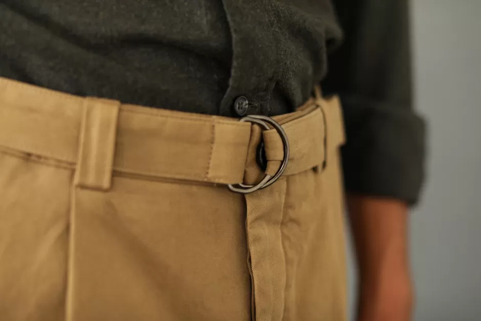 Best Drapeau Noir Chino Militaire à Pince Camel