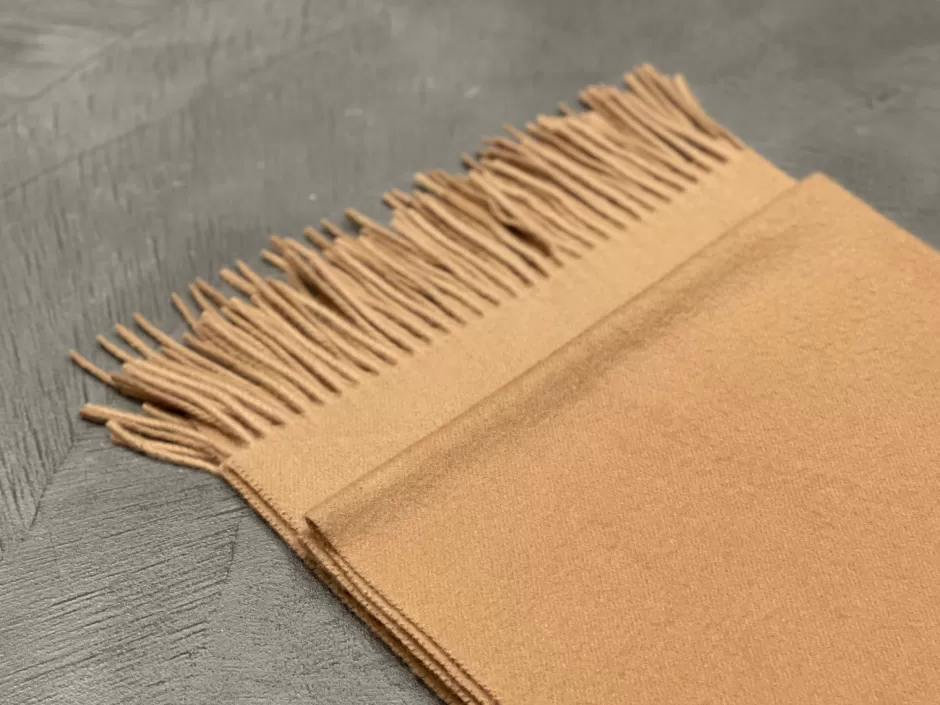 Hot Drapeau Noir Echarpe Oversize En Laine d'Agneau Beige