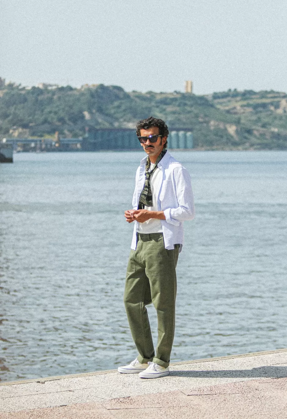 Hot Drapeau Noir Fatigue Pant Japonais - New Fit Khaki