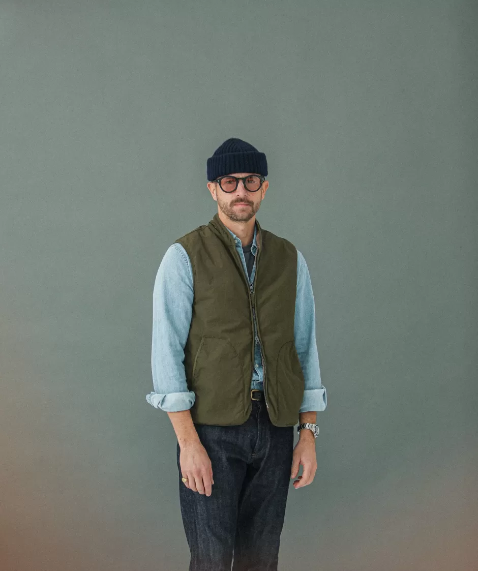 New Drapeau Noir Gilet Matelassé Primaloft®️ Khaki