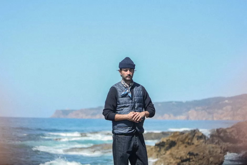 Sale Drapeau Noir Gilet Matelassé Primaloft®️ Navy