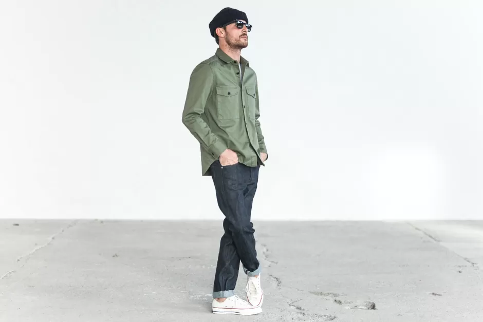 Discount Drapeau Noir Jean Kurabo Selvedge Brut Indigo