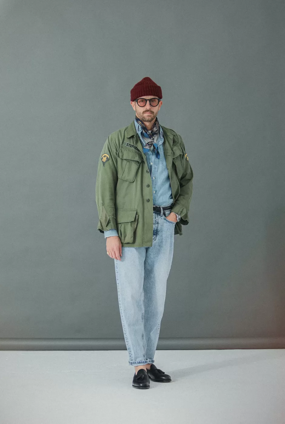 Best Sale Drapeau Noir Jean Selvedge blue Light Bleach - Comfort Fit