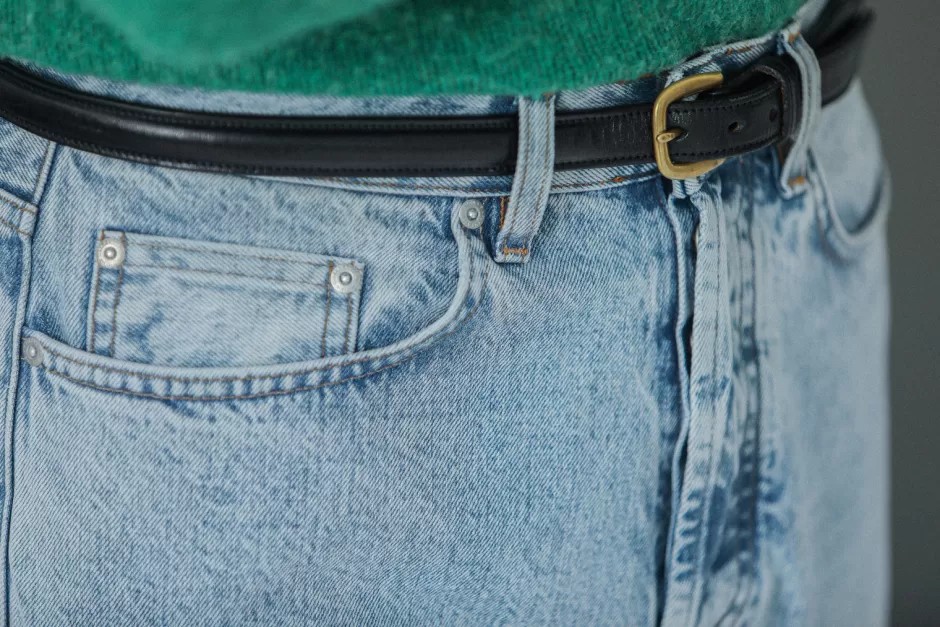 Best Sale Drapeau Noir Jean Selvedge blue Light Bleach - Comfort Fit