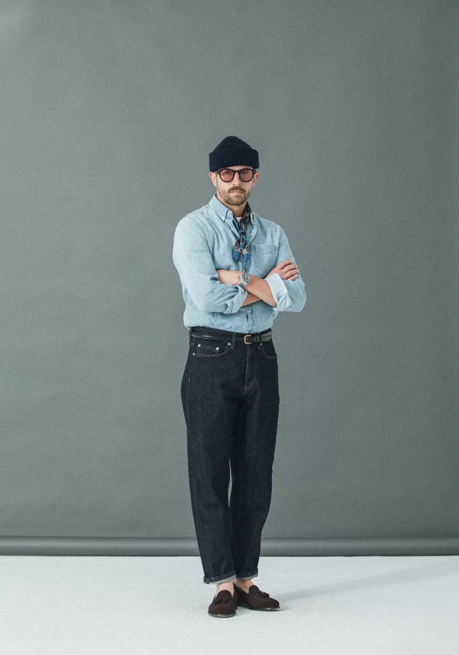 New Drapeau Noir Jean Selvedge Blue Raw - Comfort Fit