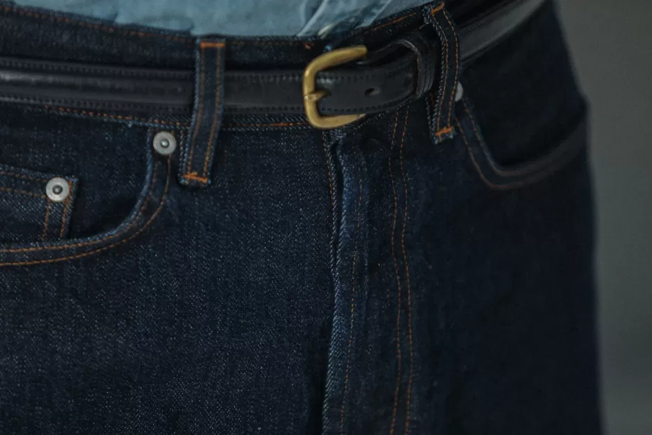 New Drapeau Noir Jean Selvedge Blue Raw - Comfort Fit
