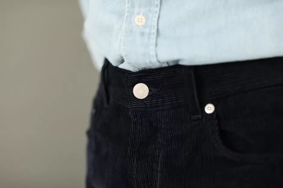 Best Drapeau Noir Jean Velours - Tapered Fit Marine