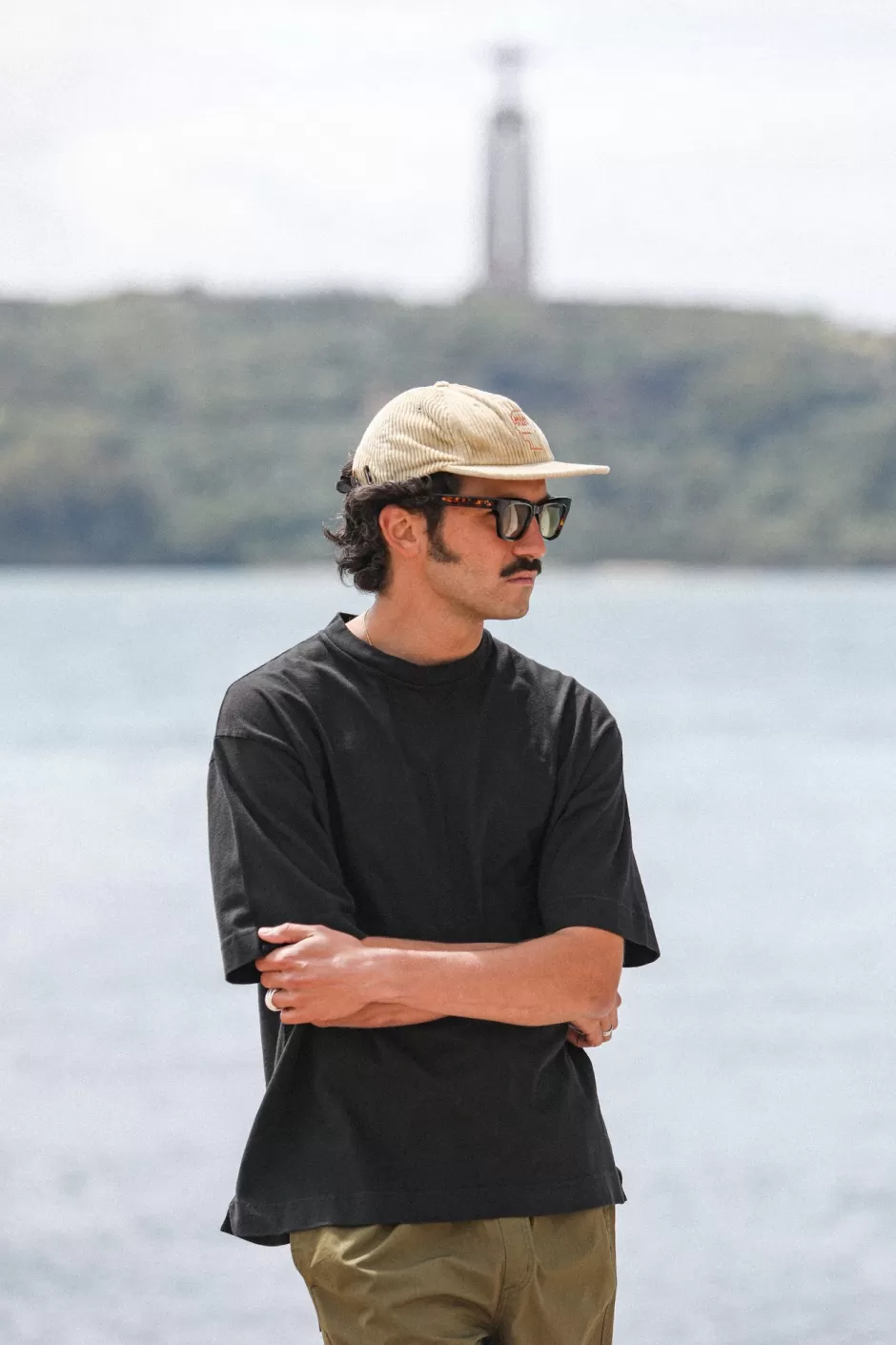Outlet Drapeau Noir Tee-Shirt Comfort Oversized Black Noir